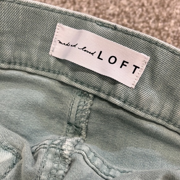 Loft sage green jeans - Picture 2 of 2